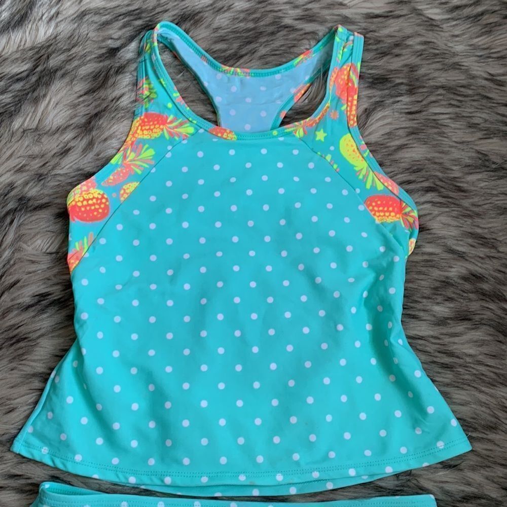 Girl’s Swimsuit Swimwear Tankini Two-piece 12 - Picture 2 of 9